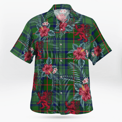 Clan Cranston Modern Tartan Scottish Lion Hawaiian Shirt TF28 Cranston Modern Tartan Tartan Hawaii Shirt