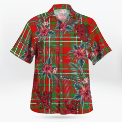Clan Langlands Tartan Scottish Lion Hawaiian Shirt PH93 Langlands Tartan Tartan Hawaii Shirt