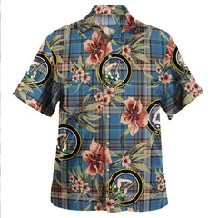 Clan Renton Ancient Tartan Crest Badge Aloha Hawaiian Shirt Tropical Old Style RV44 Renton Ancient Tartan Tartan Today