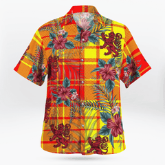 Clan MacMillan Tartan Scottish Lion Hawaiian Shirt OR26 MacMillan Tartan Tartan Hawaii Shirt