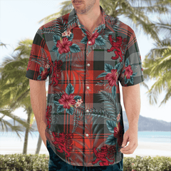 Clan MacLachlan Weathered Tartan Scottish Lion Hawaiian Shirt IW59 MacLachlan Weathered Tartan Tartan Hawaii Shirt