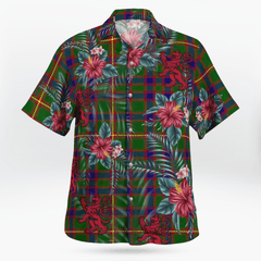 Clan Hall Tartan Scottish Lion Hawaiian Shirt XO59 Clan Hall (Hall Tartan) Tartan Hawaii Shirt
