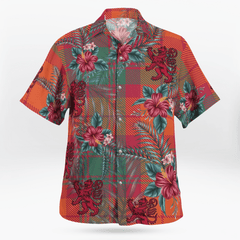 Clan MacNab Ancient Tartan Scottish Lion Hawaiian Shirt YK45 MacNab Ancient Tartan Tartan Hawaii Shirt