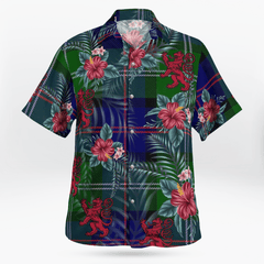 Clan MacThomas Modern Tartan Scottish Lion Hawaiian Shirt TA68 MacThomas Modern Tartan Tartan Hawaii Shirt