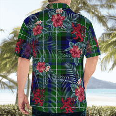 Clan MacNeil (of Colonsay) Tartan Scottish Lion Hawaiian Shirt AH18 MacNeil (of Colonsay) Tartan Tartan Hawaii Shirt