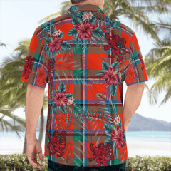 Clan Sinclair Ancient Tartan Scottish Lion Hawaiian Shirt WZ14 Sinclair Ancient Tartan Tartan Hawaii Shirt