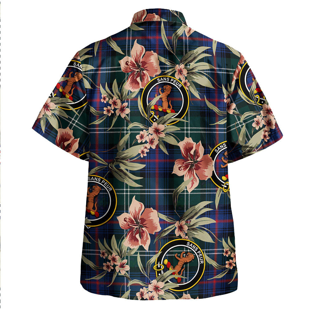 Clan Sutherland Modern Tartan Crest Badge Aloha Hawaiian Shirt Tropical Old Style XF19 Sutherland Modern Tartan Tartan Today