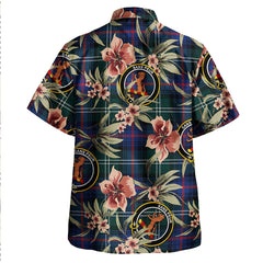 Clan Sutherland Modern Tartan Crest Badge Aloha Hawaiian Shirt Tropical Old Style XF19 Sutherland Modern Tartan Tartan Today