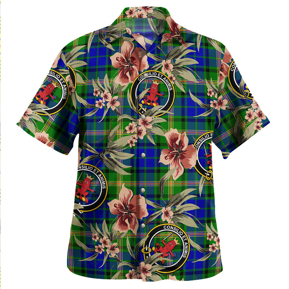 Clan Maitland Tartan Crest Badge Aloha Hawaiian Shirt Tropical Old Style KB71 Maitland Tartan Tartan Today