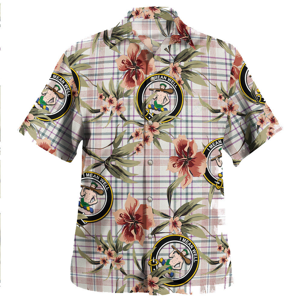 Clan Shaw Women's Dress Weathered Tartan Crest Badge Aloha Hawaiian Shirt Tropical Old Style LN63 Shaw Women's Dress Weathered Tartan Tartan Today