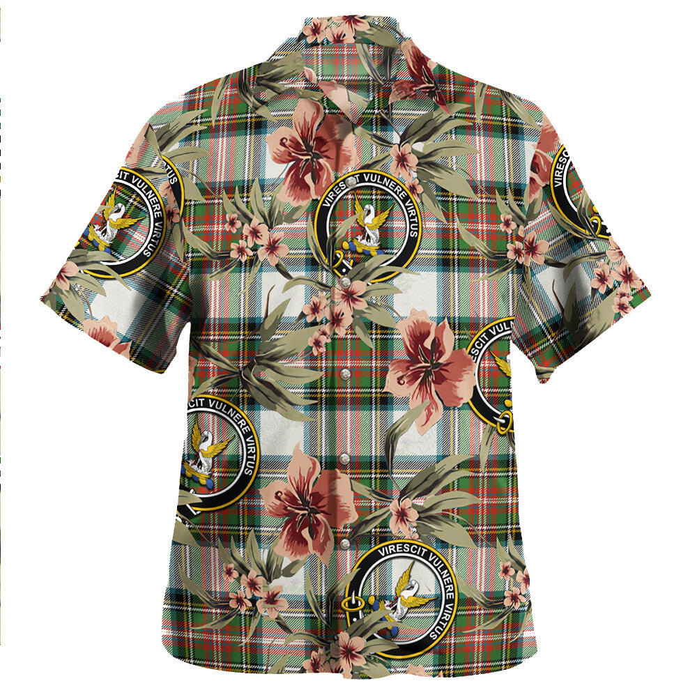 Clan Stewart Dress Ancient Tartan Crest Badge Aloha Hawaiian Shirt Tropical Old Style AP41 Stewart Dress Ancient Tartan Tartan Today