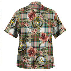 Clan Stewart Dress Ancient Tartan Crest Badge Aloha Hawaiian Shirt Tropical Old Style AP41 Stewart Dress Ancient Tartan Tartan Today