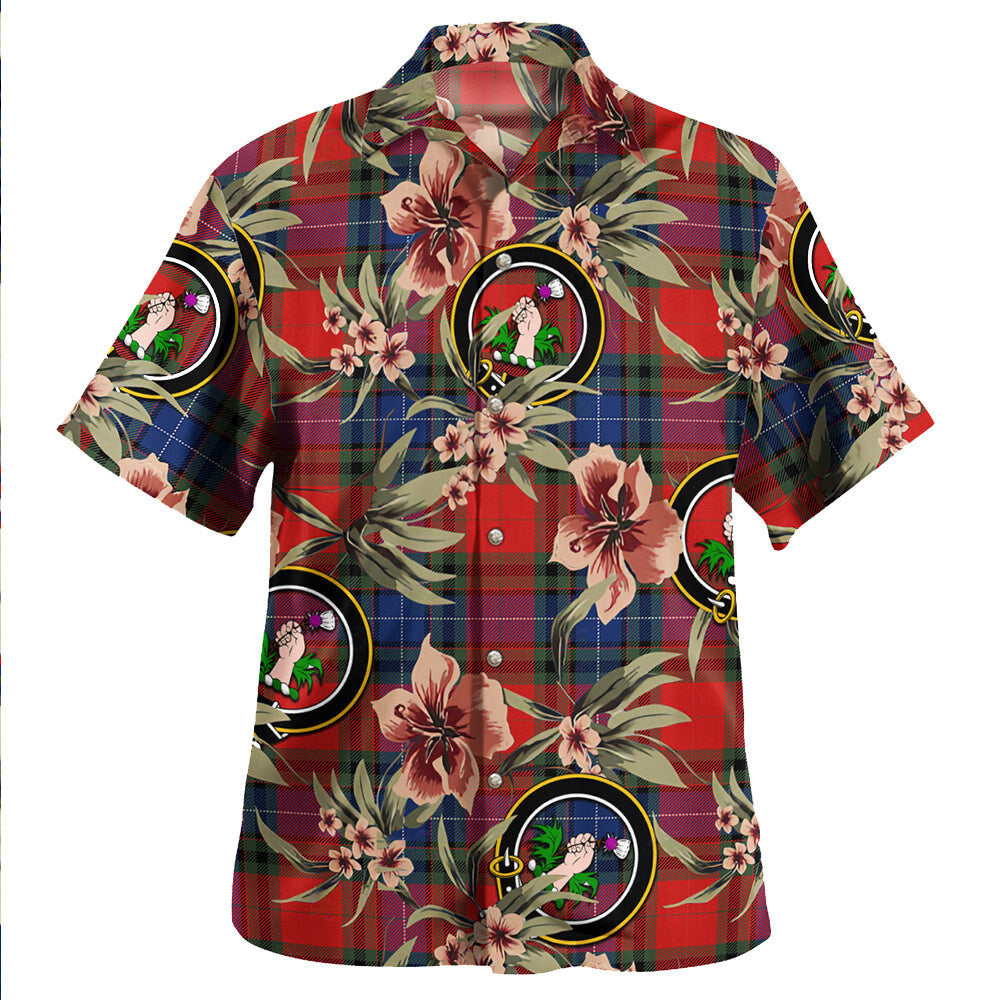 Clan Manson Modern Tartan Crest Badge Aloha Hawaiian Shirt Tropical Old Style YM66 Manson Modern Tartan Tartan Today