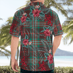 Clan Scott Brown Ancient Tartan Scottish Lion Hawaiian Shirt CR39 Scott Brown Ancient Tartan Tartan Hawaii Shirt