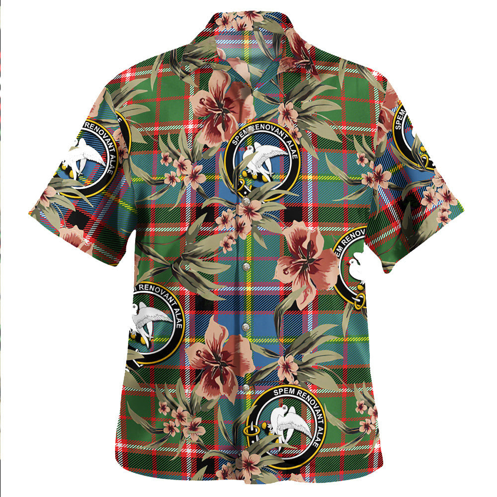 Clan Norvel Tartan Crest Badge Aloha Hawaiian Shirt Tropical Old Style HY21 Norvel Tartan Tartan Today