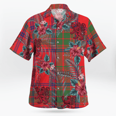 Clan Ross Modern Tartan Scottish Lion Hawaiian Shirt MO37 Ross Modern Tartan Tartan Hawaii Shirt