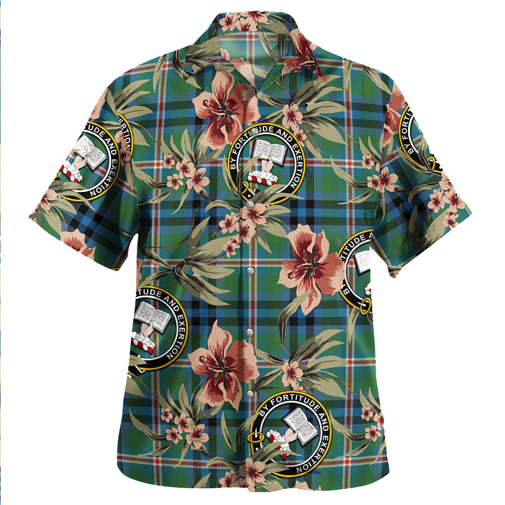 Clan Reid (Mill City) Ancient Tartan Crest Badge Aloha Hawaiian Shirt Tropical Old Style MJ38 Reid (Mill City) Ancient Tartan Tartan Today