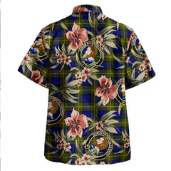 Clan More (Muir) Tartan Crest Badge Aloha Hawaiian Shirt Tropical Old Style JJ52 More (Muir) Tartan Tartan Today