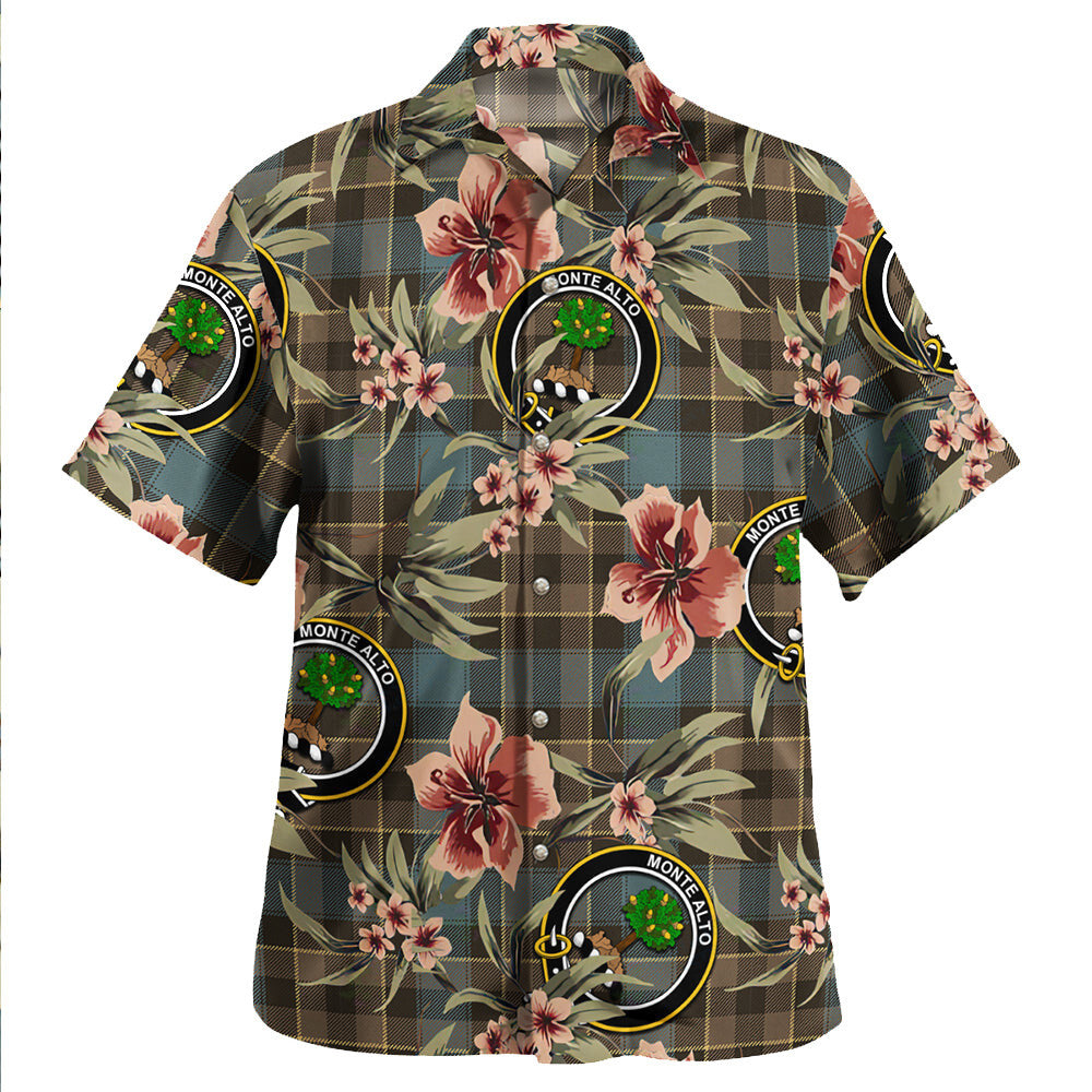 Clan Mowat Weathered Tartan Crest Badge Aloha Hawaiian Shirt Tropical Old Style SV78 Mowat Weathered Tartan Tartan Today