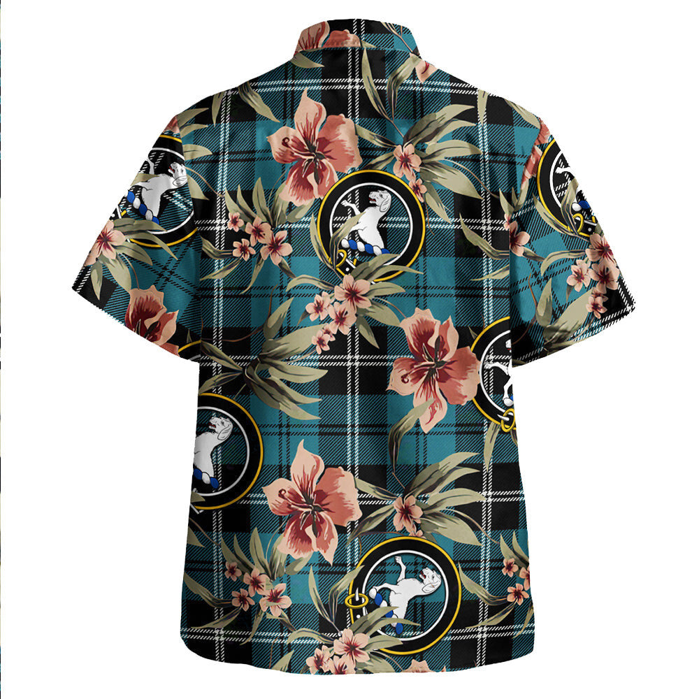 Clan Swan Ancient Tartan Crest Badge Aloha Hawaiian Shirt Tropical Old Style ZZ40 Swan Ancient Tartan Tartan Today