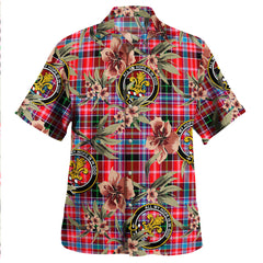 Clan Udny Tartan Crest Badge Aloha Hawaiian Shirt Tropical Old Style SI65 Udny Tartan Tartan Today
