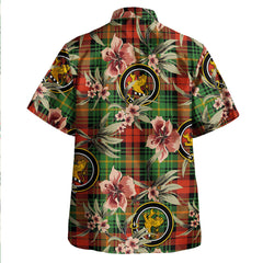 Clan Martin Ancient Tartan Crest Badge Aloha Hawaiian Shirt Tropical Old Style NK19 Martin Ancient Tartan Tartan Today