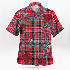 Clan Udny Tartan Scottish Lion Hawaiian Shirt NQ79 Udny Tartan Tartan Hawaii Shirt