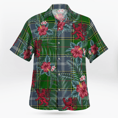 Clan Pringle Tartan Scottish Lion Hawaiian Shirt HR71 Pringle Tartan Tartan Hawaii Shirt