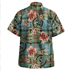 Clan Walkinshaw Tartan Crest Badge Aloha Hawaiian Shirt Tropical Old Style XQ38 Walkinshaw Tartan Tartan Today