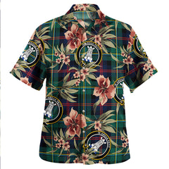 Clan Malcolm Modern Tartan Crest Badge Aloha Hawaiian Shirt Tropical Old Style BB84 Malcolm Modern Tartan Tartan Today