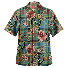 Clan Walkinshaw Tartan Crest Badge Aloha Hawaiian Shirt Tropical Old Style XQ38 Walkinshaw Tartan Tartan Today