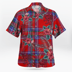 Clan Rait Inverness Tartan Scottish Lion Hawaiian Shirt HO35 Clan Rait (Rait Tartan) Tartan Hawaii Shirt