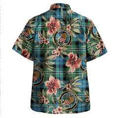 Clan Melville Ancient Tartan Crest Badge Aloha Hawaiian Shirt Tropical Old Style YT85 Melville Ancient Tartan Tartan Today
