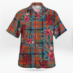 Clan MacNaughton Ancient Tartan Scottish Lion Hawaiian Shirt RQ46 MacNaughton Ancient Tartan Tartan Hawaii Shirt