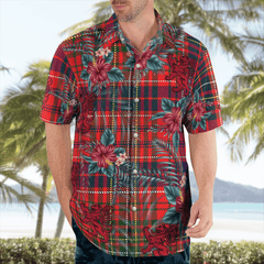 Clan Lumsden Modern Tartan Scottish Lion Hawaiian Shirt PK94 Lumsden Modern Tartan Tartan Hawaii Shirt