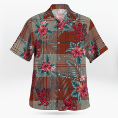 Clan Davidson Dress Dancers Tartan Scottish Lion Hawaiian Shirt IR38 Davidson Dress Dancers Tartan Tartan Hawaii Shirt