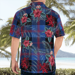 Clan Maule Tartan Scottish Lion Hawaiian Shirt TQ98 Maule Tartan Tartan Hawaii Shirt