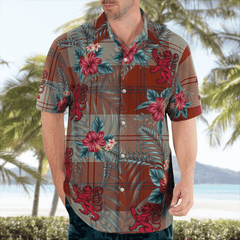 Clan Davidson Dress Dancers Tartan Scottish Lion Hawaiian Shirt IR38 Davidson Dress Dancers Tartan Tartan Hawaii Shirt