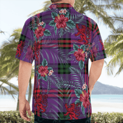 Clan Montgomery Modern Tartan Scottish Lion Hawaiian Shirt CN93 Montgomery Modern Tartan Tartan Hawaii Shirt
