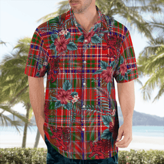 Clan MacAlister Modern Tartan Scottish Lion Hawaiian Shirt VV93 MacAlister Modern Tartan Tartan Hawaii Shirt