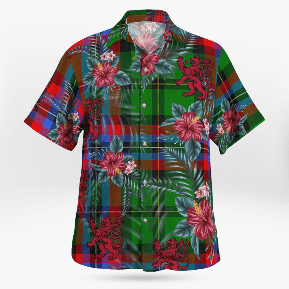 Clan McGeachie Tartan Scottish Lion Hawaiian Shirt HD55 McGeachie Tartan Tartan Hawaii Shirt