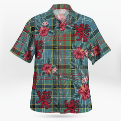 Clan Paisley District Tartan Scottish Lion Hawaiian Shirt DD20 Paisley District Tartan Tartan Hawaii Shirt