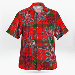 Clan MacDonnell of Keppoch Modern Tartan Scottish Lion Hawaiian Shirt BI24 MacDonnell of Keppoch Modern Tartan Tartan Hawaii Shirt