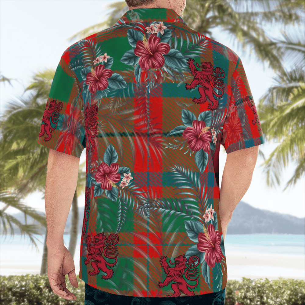 Clan McIlvian Tartan Scottish Lion Hawaiian Shirt TY75 McIlvian Tartan Tartan Hawaii Shirt