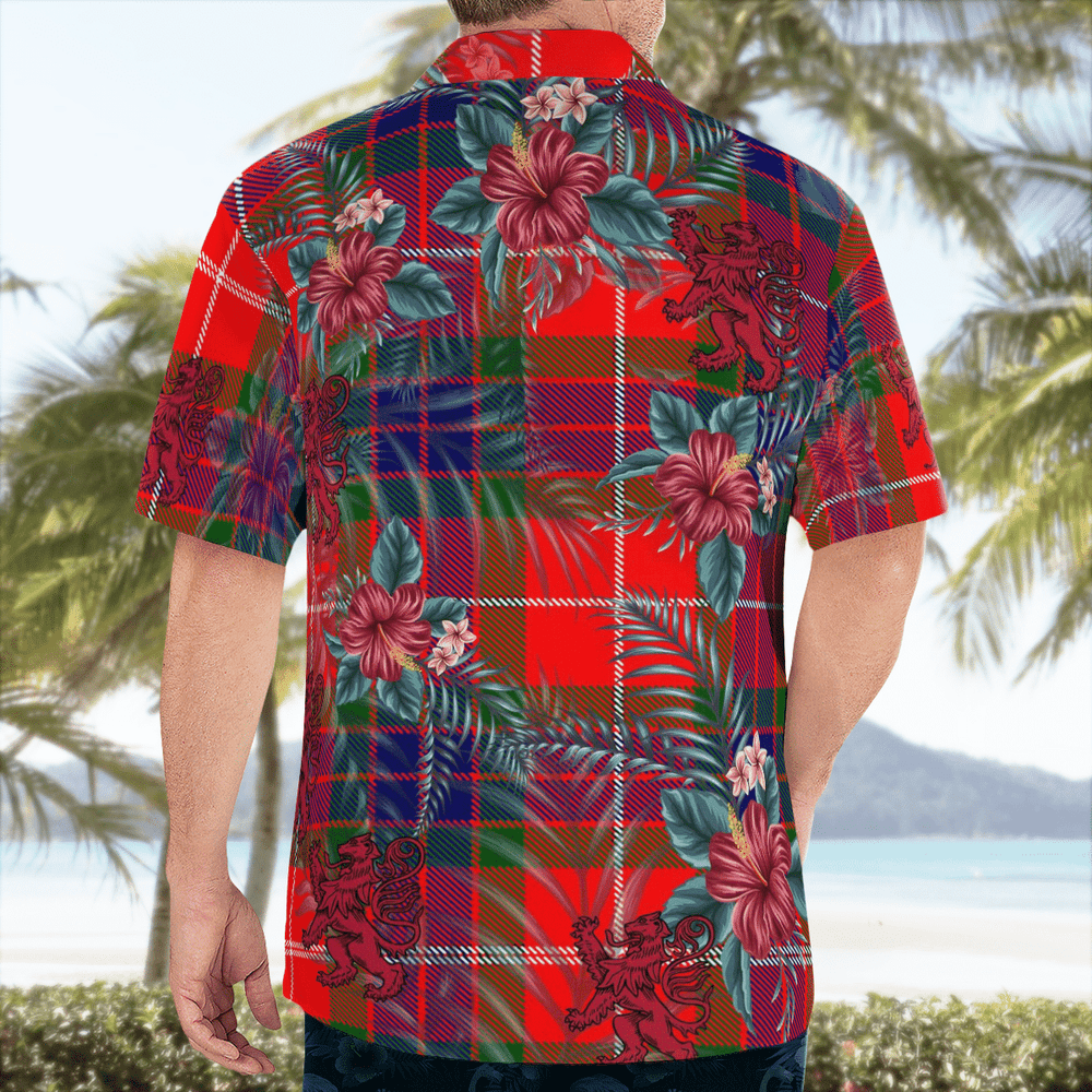 Clan Fraser Modern Tartan Scottish Lion Hawaiian Shirt MY99 Fraser Modern Tartan Tartan Hawaii Shirt