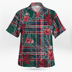 Clan MacFarlane Hunting Modern Tartan Scottish Lion Hawaiian Shirt WK65 MacFarlane Hunting Modern Tartan Tartan Hawaii Shirt