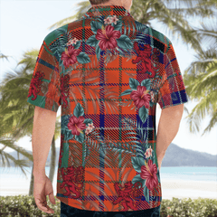 Clan Nicolson Ancient Tartan Scottish Lion Hawaiian Shirt BU98 Nicolson Ancient Tartan Tartan Hawaii Shirt