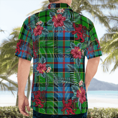 Clan Forsyth Tartan Scottish Lion Hawaiian Shirt MR69 Forsyth Tartan Tartan Hawaii Shirt