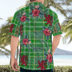 Clan Currie Tartan Scottish Lion Hawaiian Shirt NW73 Currie Tartan Tartan Hawaii Shirt