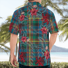 Clan MacSporran Ancient Tartan Scottish Lion Hawaiian Shirt TS60 MacSporran Ancient Tartan Tartan Hawaii Shirt